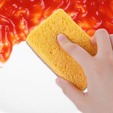 Dual Sided Cleaning Sponges, Kitchen Dishes Sponge, for Household, Bathroom