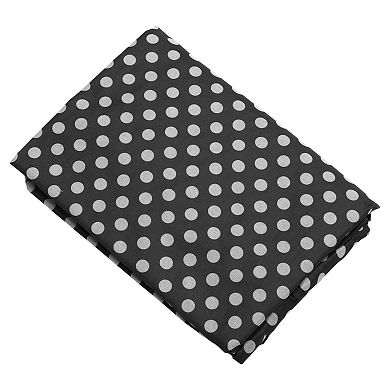 Durable Waterproof Car Seat Cover for Pet Dots Pattern Black 1 Pc