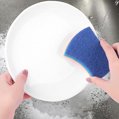 Scrub Sponges Kitchen, Dual Sided Cleaning Sponges for Kitchen, Household, Bathroom
