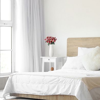 Silk Rose Bouquet Fake Artificial Flowers Wedding Party Home Garden Decoration Pack of 6 10.6"