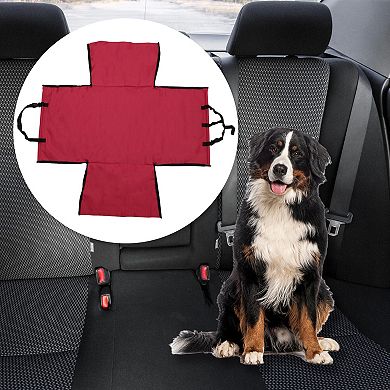Foldable Pet Car Seat Cover for Dog Cat 21.65"x18.9"x14.17" 1 Pc