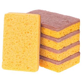 Dual Sided Cleaning Sponges, Kitchen Dishes Sponge, for Household, Bathroom
