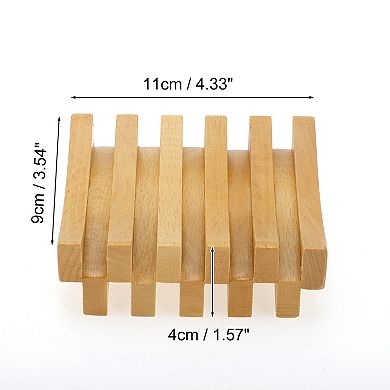 Portable Square Soap Dish for Bathroom for Kitchen 4.33"x3.54"x1.57" 1 Pc