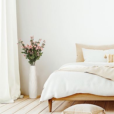 Artificial Flowers 6 Pcs Faux Silk Rose Fake Real Touch Flower for Decoration 29.1"