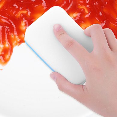 6 Pcs Non-Scratch Scrub Cleaning Sponges, Dual-Sided Kitchen Sponges, Sponges for Dishes