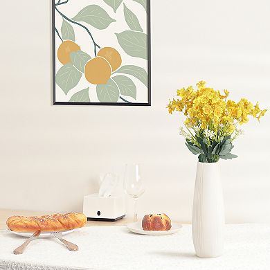 6 Pcs Artificial Orchids Flowers Fake Orchid Plants Bouquets for Decoration 16.1"