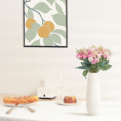 Artificial Silk Flowers Fake Rose Bouquet for Wedding Office Home Floral Decor Pack of 6 11.8"