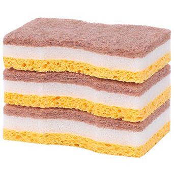 Scrub Sponges Kitchen, Scrub Dish Sponges, Dual-Sided Cleaning Sponges for Kitchen