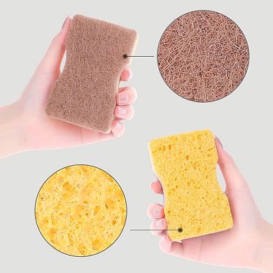 Scrub Sponges Kitchen, Scrub Dish Sponges, Dual-Sided Cleaning Sponges for Kitchen
