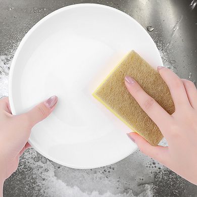 10 Pcs Dual Sided Kitchen Dish Sponges, Non Scratch Reusable Cleaning Sponge for Bathroom, Household