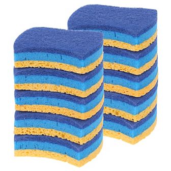 Scrub Sponges Kitchen, Dual Sided Cleaning Sponges for Kitchen, Household, Bathroom