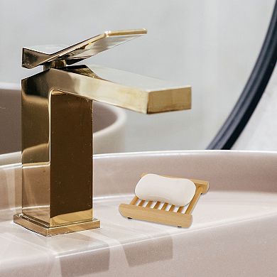 Portable Square Soap Dish for Bathroom for Kitchen 4.61"x3.62"x0.83" 1 Pc