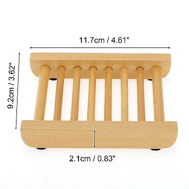 Portable Square Soap Dish for Bathroom for Kitchen 4.61"x3.62"x0.83" 1 Pc