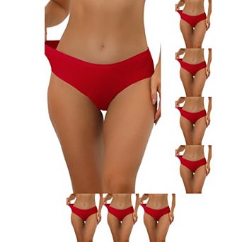 8 Packs Panties for Women Unlined Comfortable Underwear No Show Elastic Waist Brief