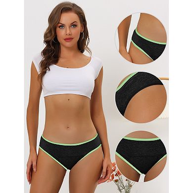 8 Packs Women's Period-Underwear Mid-Waistd Hipster Panties, Available in Plus Size
