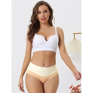 6 Packs High Waist Underwear for Women's Stretch Briefs Soft Underpants Tummy Control Panties