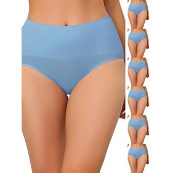 7 Packs Underwear for Women High Waist Shaping Tummy Control Panties Breathable Brief