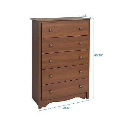 Prepac Monterey 5-Drawer Chest