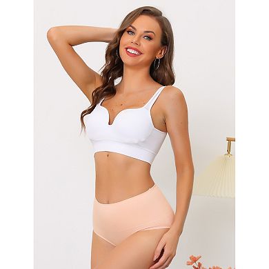 8 Packs Underwear for Women High Waist Shaping Tummy Control Panties Breathable Brief