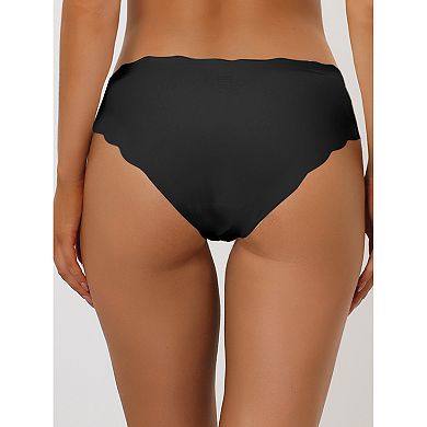 6 Packs Traceless Panties for Women No Show Stretch Solid Underwear Invisible Brief