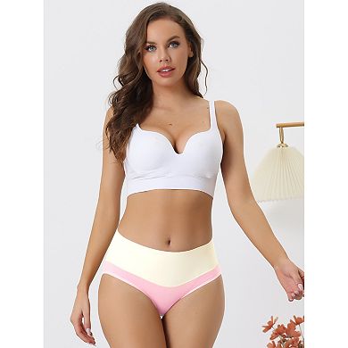 8 Packs High Waist Underwear for Women's Stretch Briefs Soft Underpants Tummy Control Panties