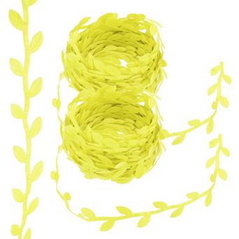 22 Yards Leaf Ribbon, Leaves Trim Rope Artificial Leaf String for Wreath Making Gift Wrapping