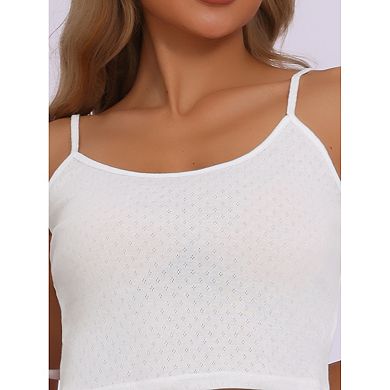 Women's Pajamas Loungewear Soft Round Neck Spaghetti Strap Top and Shorts Pajama Set