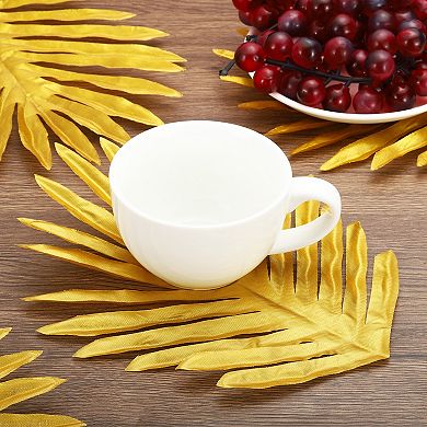 10" Palm Leaves, 24 Pack Artificial Palm Leaves Faux Palm Fronds Simulation Tree Leaves