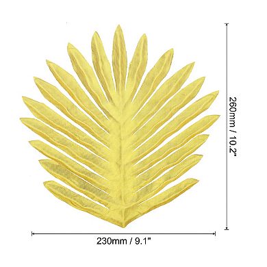 10" Palm Leaves, 24 Pack Artificial Palm Leaves Faux Palm Fronds Simulation Tree Leaves