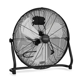 3-Speed High Velocity Floor Fan with Adjustable Tilt Angle and Handle