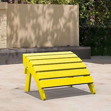 HDPE Foldable Assembled Patio Ottoman for Adirondack chair