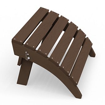 HDPE Foldable Assembled Patio Ottoman for Adirondack chair