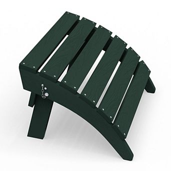 HDPE Foldable Assembled Patio Ottoman for Adirondack chair