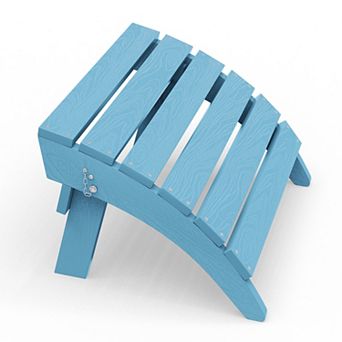 HDPE Foldable Assembled Patio Ottoman for Adirondack chair