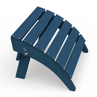 HDPE Foldable Assembled Patio Ottoman for Adirondack chair