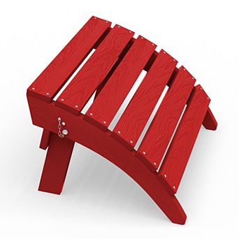 HDPE Foldable Assembled Patio Ottoman for Adirondack chair
