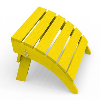 HDPE Foldable Assembled Patio Ottoman for Adirondack chair