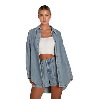 Into Him Oversized Denim Shirt