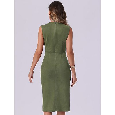 sheath dresses for fall Beehive Tweed Sheath Dress With Cracked Seam Detail
