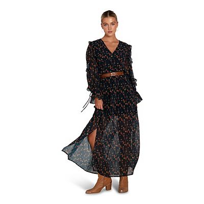 fitted lace wedding dress Baltic Born Womens Katherine Maxi Dress | Multi Floral
