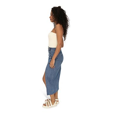Can't Forget You Denim Midi Skirt