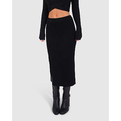 All My Life Knit Midi Skirt