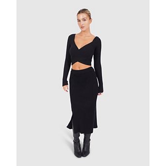 All My Life Knit Midi Skirt