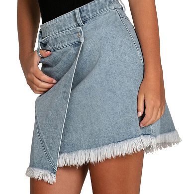 Dance With Me Denim Mini Skirt