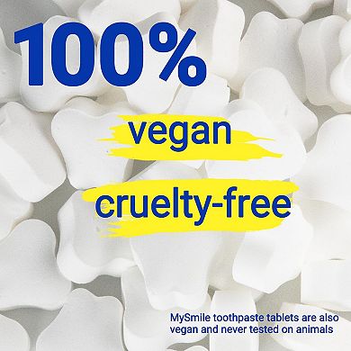 MySmile Toothpaste Tablets - Nano Hydroxyapatite, Flouride Free, Coconut Oil Mouthwash Tablets