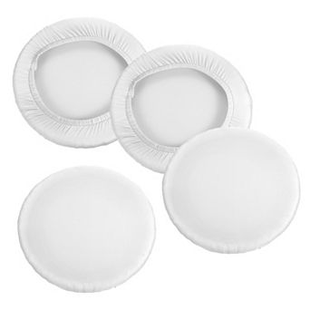 9.5" Round Bar Stool Cover, 4 Pack Washable Elastic Stool Cushion Cover for Diameter 11"-16" Chair