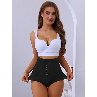 Women's Flatten Tummy High Waist Control Panties with Hooks Closure Hip Lifter Shapers Briefs