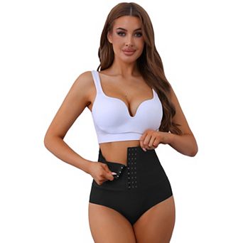 Women's Flatten Tummy High Waist Control Panties with Hooks Closure Hip Lifter Shapers Briefs
