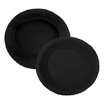 9.5" Round Bar Stool Cover, 2 Pack Washable Elastic Stool Cushion Cover for Diameter 11"-16" Chair