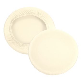 9.5" Round Bar Stool Cover, 2 Pack Washable Elastic Stool Cushion Cover for Diameter 11"-16" Chair